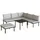 Outsunny Lounge Gartenmöbel Set 6-tlg. Hellgrau/Schwarz
