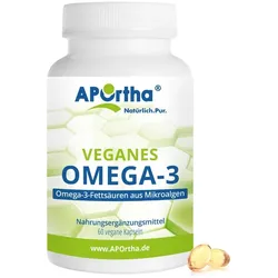 APOrtha® Algenöl veganes Omega-3 - vegane Kapseln 60 St