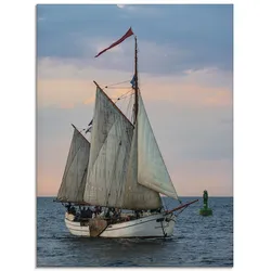Artland Glasbild »Segelschiff Hanse Sail in Rostock III«, Boote & Schiffe, (1 St.), in verschiedenen Größen Artland Farbe Bild(er): blau