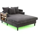 Lvhom Relaxliege, Grau, Textil, 129x70x170 cm, Wohnzimmer, Sessel, Relaxliegen