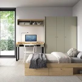 beautysofa Eckschrank ALEX 95 x 195 x 95 cm Grün