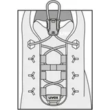Uvex Elastiksenkel - Set für uvex 2 schwarz - Weiß