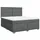 vidaXL Boxspringbett 180 x 200 cm Dunkelgrau