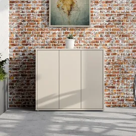 Die Möbelfundgrube Alice Springs Schuhschrank 109,2x34,9x99,1 cm Kaschmir/Beige