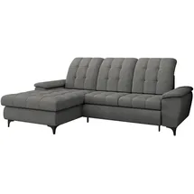 Mirjan24 Ecksofa Crystal, Eckcouch mit Bettkasten und Schlaffunktion, Wellenfeder, L-Form (Farbe: Manila 16, Seite: Links) - Couches, Wohnlandschaften, Ecksofas