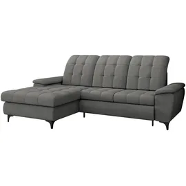 Mirjan24 Ecksofa Crystal, Eckcouch mit Bettkasten und Schlaffunktion, Wellenfeder, L-Form (Farbe: Manila 16, Seite: Links) - Couches, Wohnlandschaften, Ecksofas