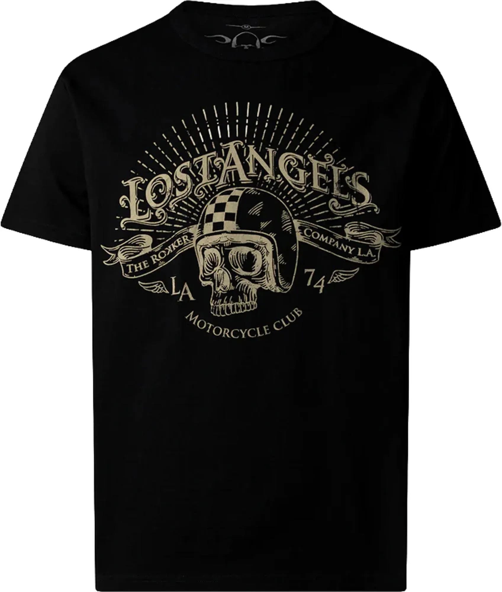 Rokker Lost Angels T-Shirt, schwarz, Größe XL für Männer
