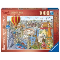 Ravensburger 16961 Around The World in 80 Days Puzzle mit 1000 Teilen, für Erwachsene und Kinder, ab 12 Jahren, Schwarz
