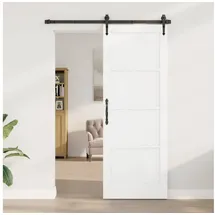 vidaXL Interior Tür Weiß 78 x 211 cm Sperrholz