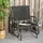Outsunny Schaukelstuhl Garten Gartenstuhl mit Gleitsystem Schwarz