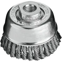 Lessmann Topfbürste Stahldraht gezopft 65x0,5mm Besatz 30x6mm gez.Draht