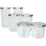 Mambocat Avar rund weiß 1,3 l, 1 l, 600 ml 6-teiliges Set