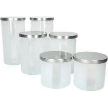 Mambocat Avar rund weiß 1,3 l, 1 l, 600 ml 6-teiliges Set