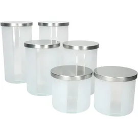 Mambocat Avar rund weiß 1,3 l, 1 l, 600 ml 6-teiliges Set