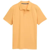 Tom Tailor Herren Piqué Poloshirt aus Baumwolle, orange, Uni,