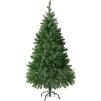Tectake Weihnachtsbaum 140 cm und 470 Spitzen und Spritzguss-Nadeln grün