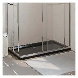 vidaXL Duschtasse ABS Rechteckig Schwarz 70x120 cm