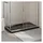 vidaXL Duschtasse ABS Rechteckig Schwarz 70x120 cm