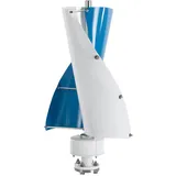 TFIANYNI 500W 12V/24V Windkraftanlage Vertikale Windturbine Mit Controller, Geräuscharmer, Windgenerator Für Haus, Geschäft Und Industrielle Energieversorgung (Weiß und Blau, 24V)
