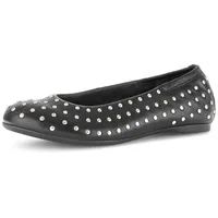 Gabor Leder-Ballerinas in schwarz | 39