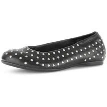Gabor Leder-Ballerinas in schwarz | 39