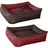 Hundesofa MAX Quattro 70 x 55 cm braun-rot