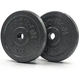 PROIRON Hantelscheiben Set Gusseisen mit 25mm Bohrung, 1,25kg/2,5kg/5kg/10kg Guss Scheiben Gewichte Hantel Sets, Gewichtsscheiben Set