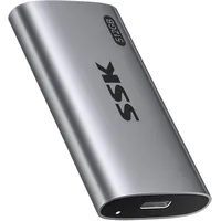 SSK 512GB Externe SSD Festplatte, Portable SSD bis zu 550 MB/s Schnelle External SSD USB 3.2 Gen2 USB C SSD für iPhone 15/Pro, Windows, Mac, Android Mit LED-Licht, Trim, SMART Unterstützt