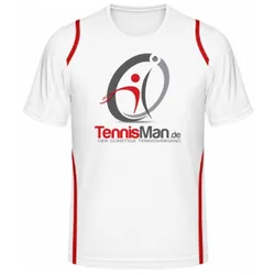 Tennisman Cooltex Tennis T-Shirt - weiss/rot XXL