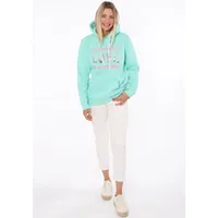 Zwillingsherz Hoodie »"Love is all you need ZH"«, mit "Love"-Aufschrift und Pailettenherzen am Rücken Zwillingsherz türkis