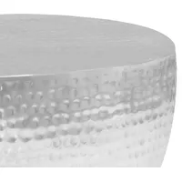 VidaXL Couchtisch Silber gehämmert 100 x 50 x 28