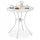 Relaxdays Gartentisch Ø 70 x 72 cm Weiß