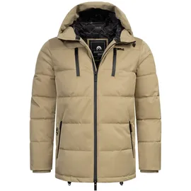 Arctic Seven Winterjacke "ASHuysk", Herren, Gr. 3XL, beige, Obermaterial: 100% Polyester. Futter: 100% Polyester. Wattierung: 100% Polyester. Ärmelfutter: 100% Polyester, Jacken Winterjacke, aus wasserabweisendem Obermaterial