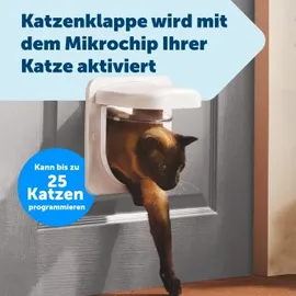 PetSafe Petporte smart Flap Mikrochip Katzenklappe, Automatischer Zugang mit Chip-Erkennung, Für Katzen bis 7 kg