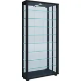 VCM Wandvitrine Vitrosa Maxi Spiegel Schwarz