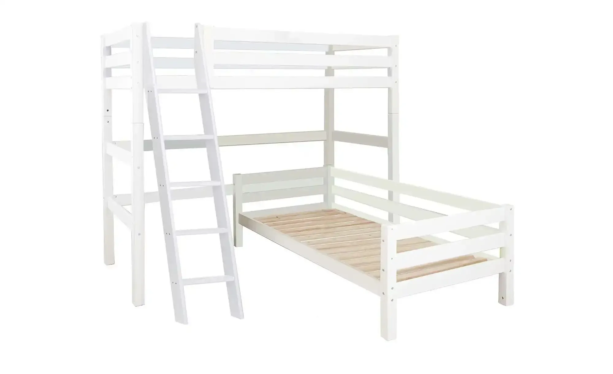Hoppekids Eck-Etagenbett  ECO Luxury , weiß , Maße (cm): B: 216 H: 177