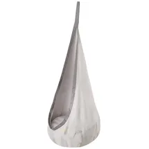 roba roba® Hängestuhl Hängesack – für drinnen & draußen, mit aufblasbarem Kissen grau