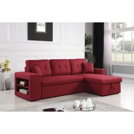 Habitat et Jardin Ecksofa axel Rot/Gelb