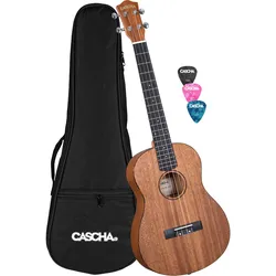 Cascha Bariton Mahagoni Ukulele Set