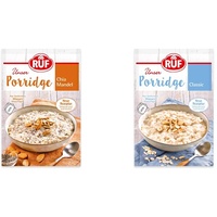 RUF Porridge Chia Mandel mit Chiasamen und gehackten Mandeln, das Superfood Oatmeal, 1 x 65g Beutel & Porridge Classic, gesunder Frühstück-Snack, 1 x 65g Beutel