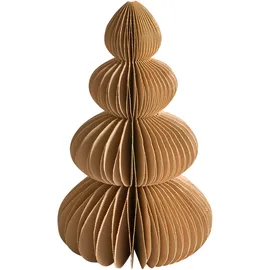 Beliani Weihnachtsbaum 14/19/25 cm Braun/Beige
