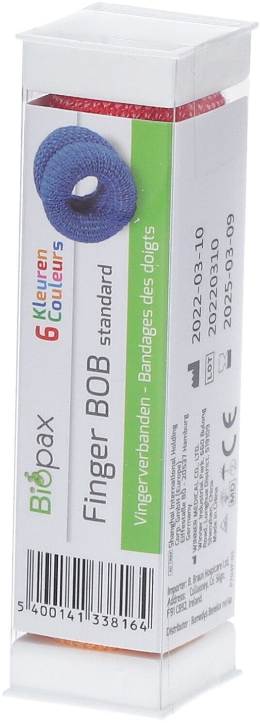 Finger Bob® Bandages Doigt Couleurs Assorti 6 pc(s) bandage(s)