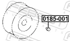 FEBEST Radmutter 0185001 für Citroën/Peugeot DAIHATSU JAGUAR MITSUBISHI TOYOTA HYUNDAI