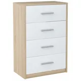 matkam Bodo Schubladen-Kommode 60x75x35 cm Weiß