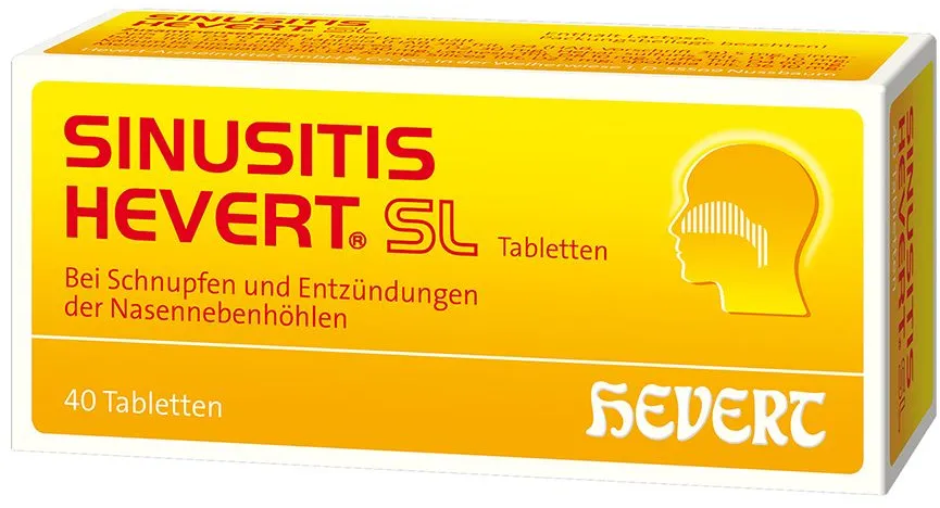 SINUSITIS HEVERT SL - Bei Schnupfen und Entzündungen der Nasennebenhöhlen