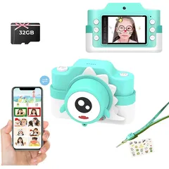 Kinder-Digitalkamera mit 2-Zoll-Bildschirm, 48-Megapixel-Fotokamera, 1080P Videokamera, Ideales Geschenk für Kinder im Alter von 3 bis 12 Jahren