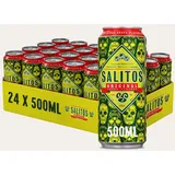 SALITOS ORIGINAL Beer (24 x 0,5l) Dose - Mildes Bier mit dem leichten Hauch von Limette - 5,9% Vol. - Perfekt fürs Wochenende oder einen Abend mit seinen Freunden