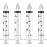 4 Stück Nasendusche Baby,Nasendusche Kinder 10ml Tragbares,Nasenspülung Baby Mit Silikon Nasensaugspitze,Nasendusche Kinder,Für Kochsalzlösung Nasenspülung