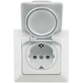 ChiliTec Schuko-Steckdose IP44 Unterputz Weiß