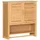 ad.con Hängeschrank aus Bambus fürs Badezimmer Wandschrank mit 2 Türen Handtuchhalter Ablage Badschrank Regalfächern Platzsparend 66x62x20cm Natural (Skandinavisch)